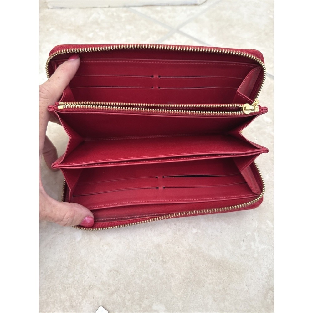 Louis Vuitton Zippy Wallet Monogram Vernis Pomme d'Amour Red SP1100 - Picture 2 of 15